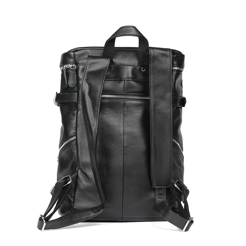Top Layer Cowhide Large Capacity Retro Leather Leisure Backpack