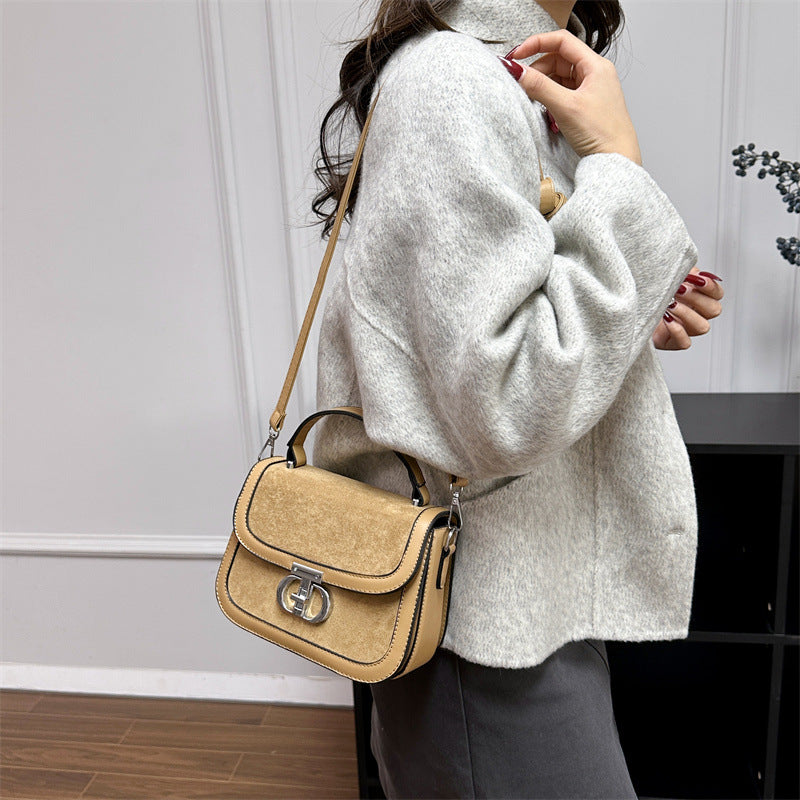 Women's Retro Minority Hand Holding Saddle Fashion Korean Style Exquisite Women's Messenger Bag