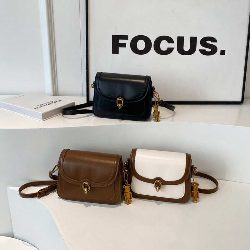 Women's Spring Versatile Fashion Retro Design Small Square Bags