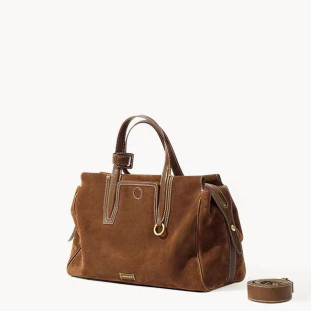 Stylish Charming Boston With Tracking Suede Women's Shoulder Bag