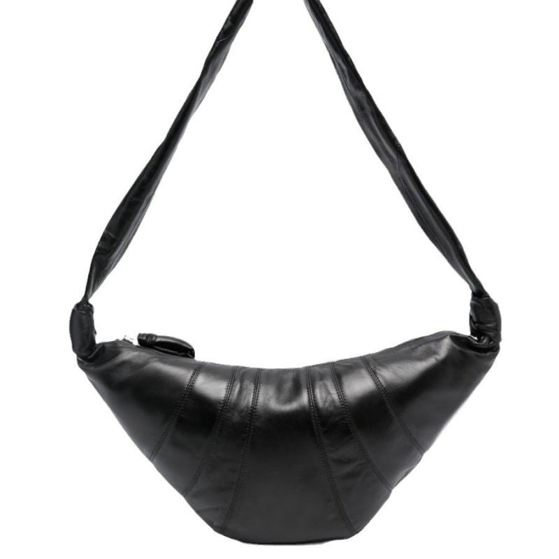 Premium Lambskin Croissant Development Ode Idle Bags