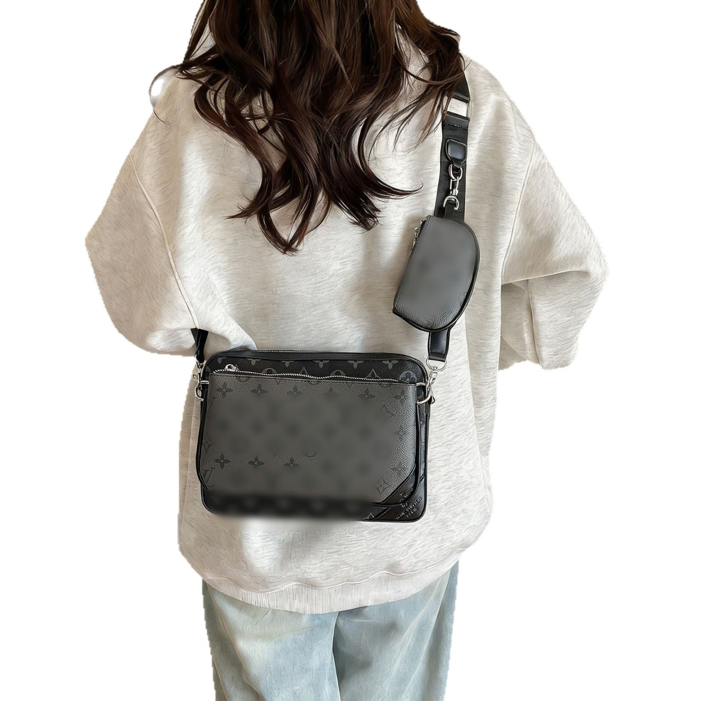 Men's Donkey Three-in-one Black Warrior Fashion Tote Bag