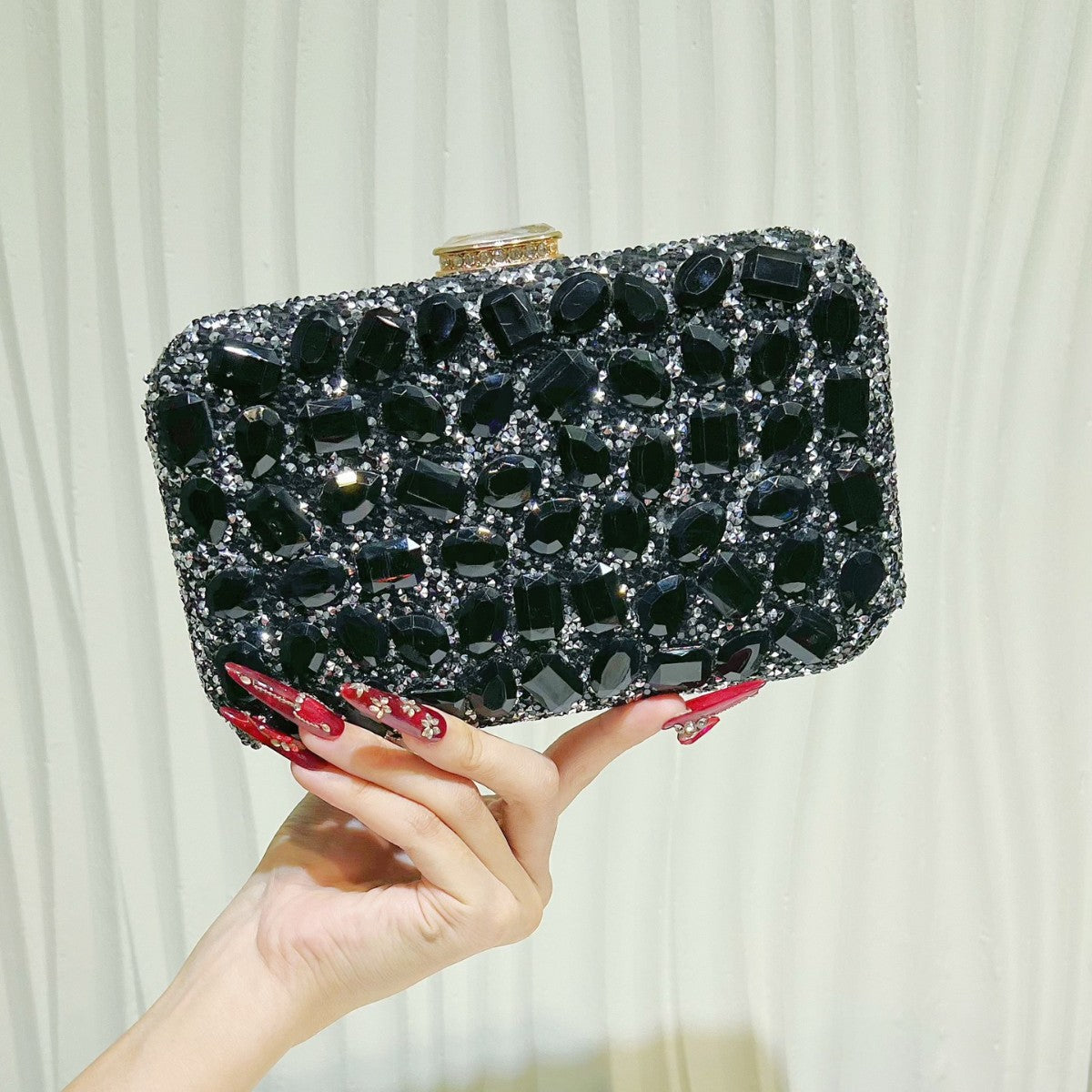 Fashion Flash Rhinestone Clutch Light Luxury Gorgeous Dinner Bag