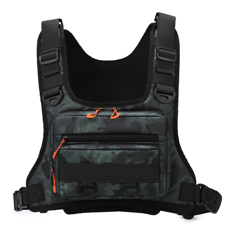 Attractive Men's Tactics Vest Riding Running Sports Satchel, Hanging Bag