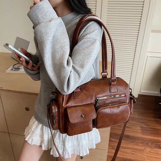 Women's Retro Large Capacity Summer High-grade Fashion Tote Bag
