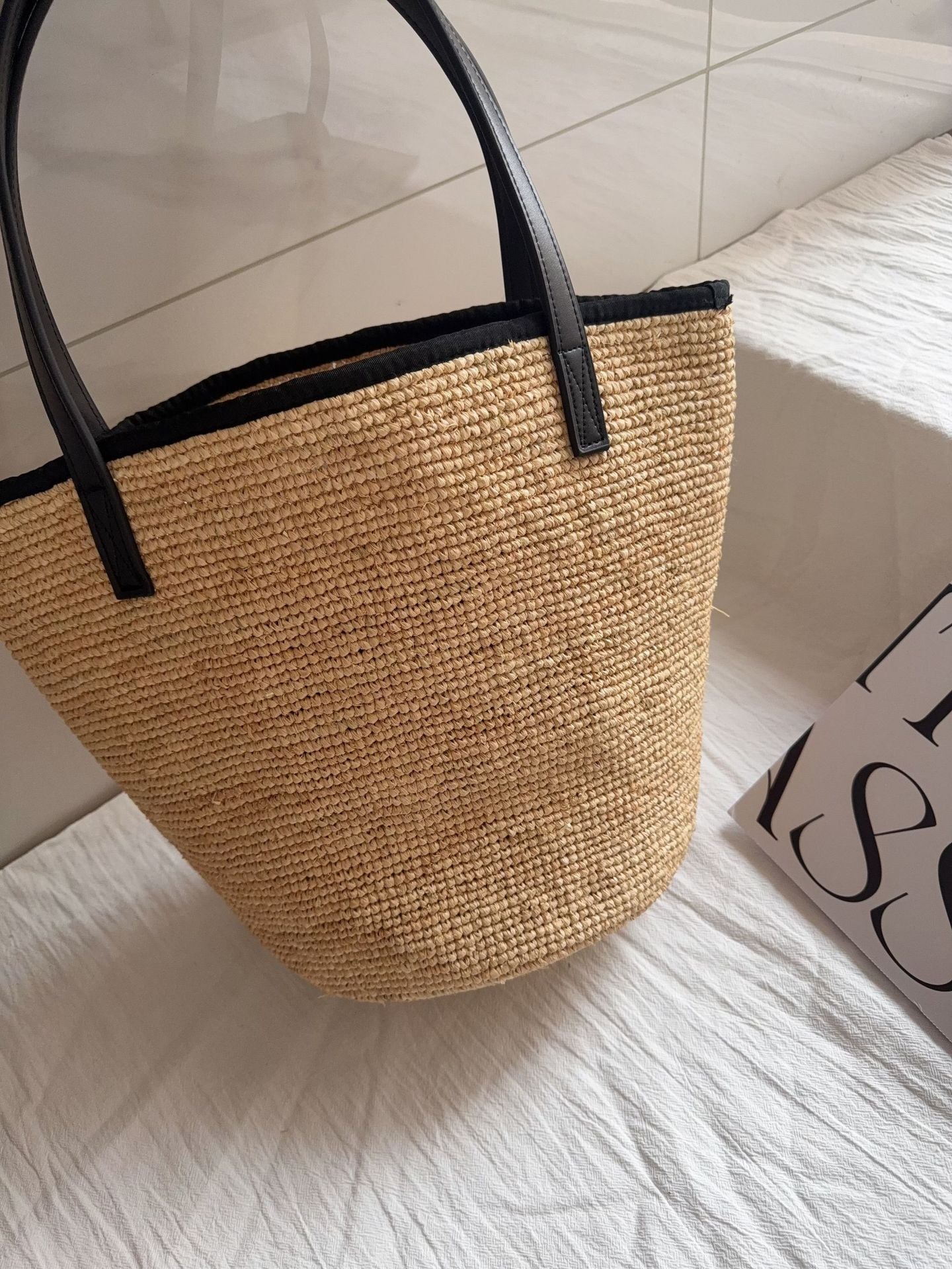 Hand-woven Portable Straw Seaside Vacation Beach Women's Shoulder Bag