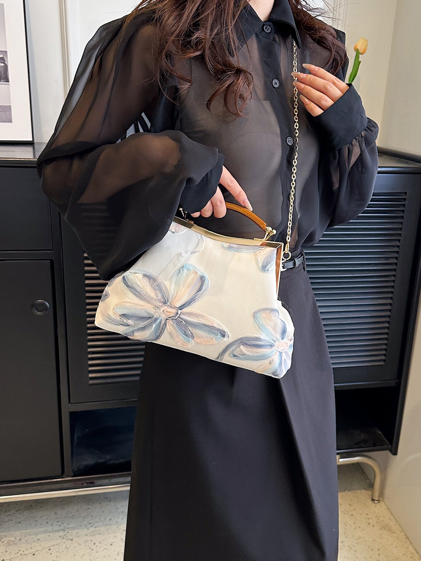 Women's Fashion Printing Dinner Today Popular Chinese Style Handbags