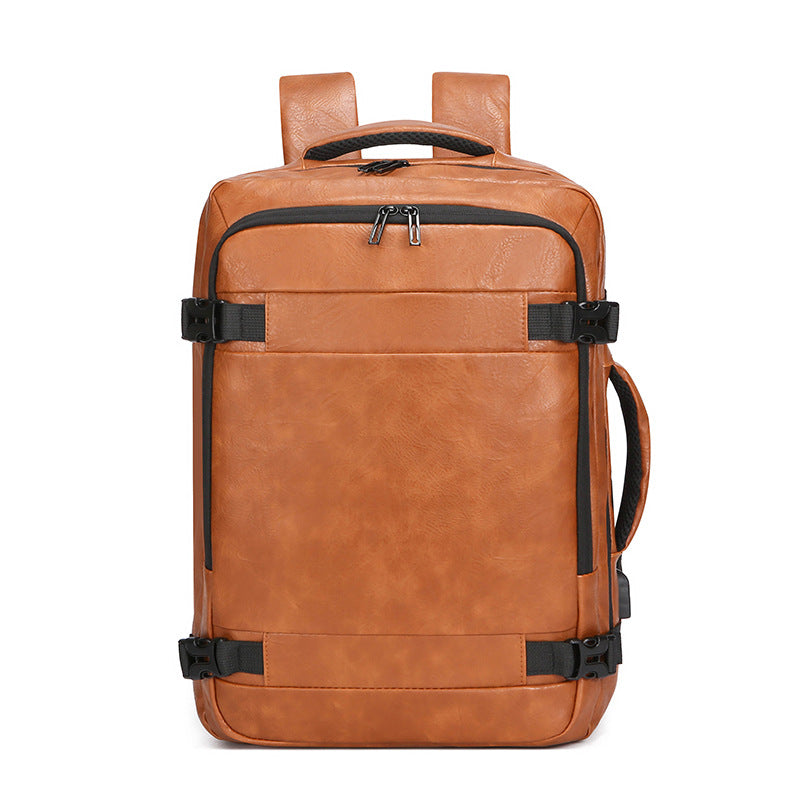 Men's Double Back Large Capacity Simple Commute Backpacks