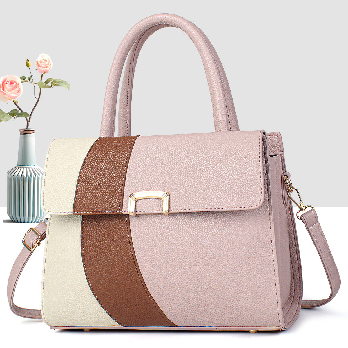 Women's Spring Contrast Color Female Lady Trendy Women's Handbag