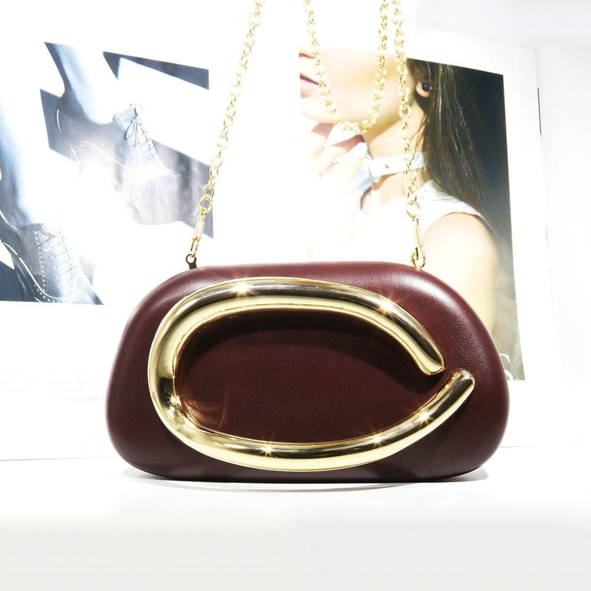Women's Clutch Guest Personalized Design Retro Metal Box Bags