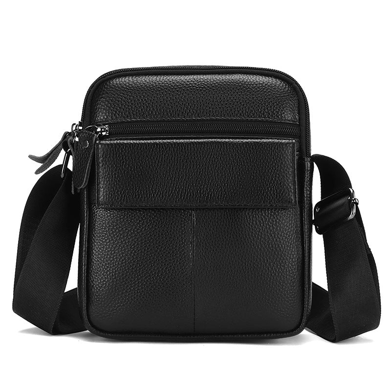 Men's Leather First Layer Cowhide Soft Men's Shoulder Bag