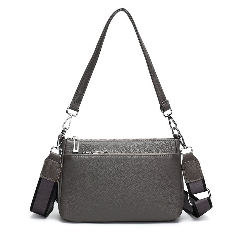 Women's Fashion Commuter First Layer Cowhide Large Capacity Versatile Women's Shoulder Bag