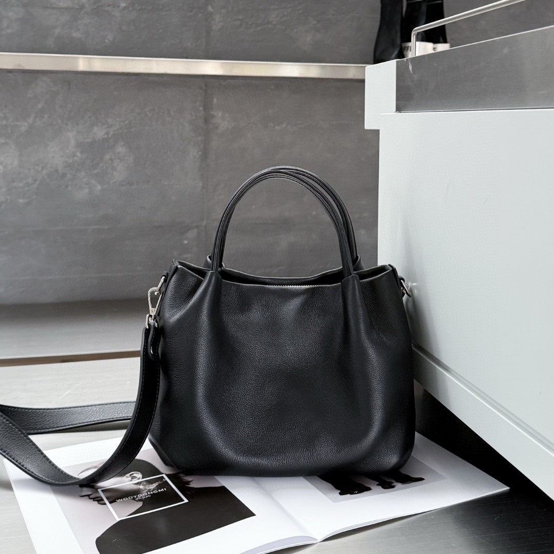 Women's Leather First Layer Cowhide Large Capacity Bags