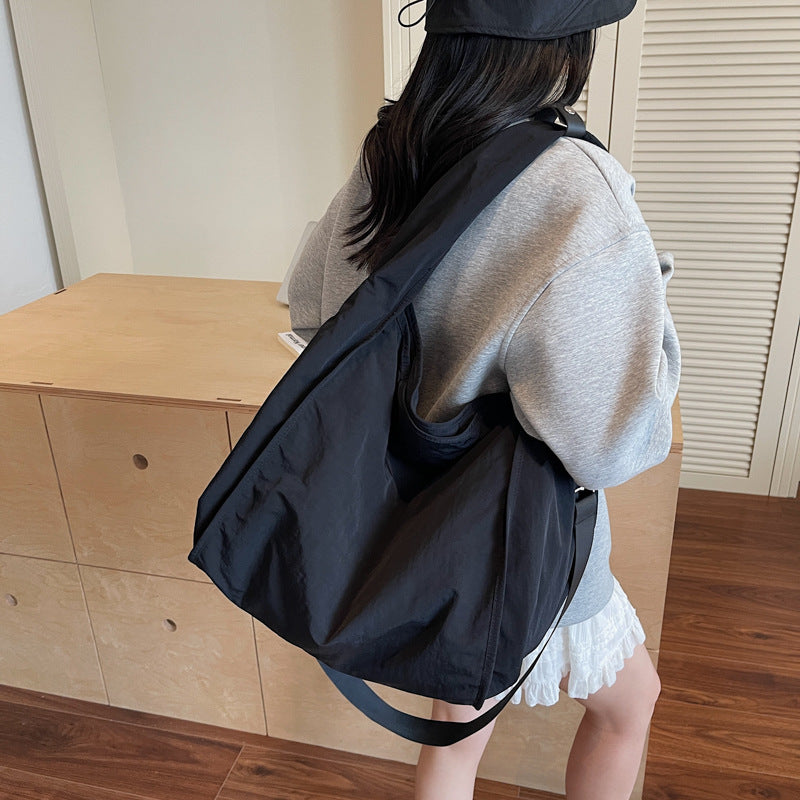 Women's Fresh Simple Large Capacity Cloth Portable Women's Shoulder Bag