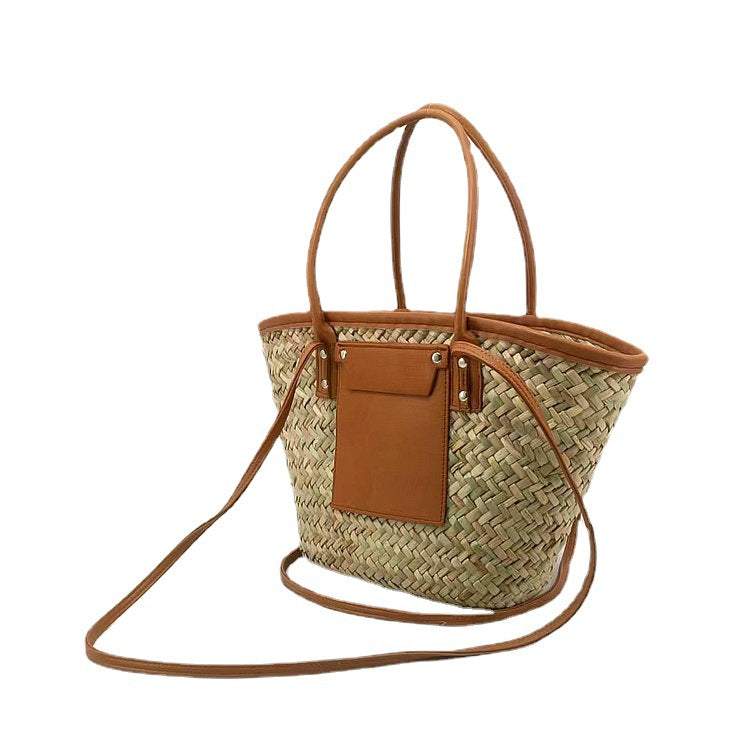 Grass Portable Seaside Holiday Double Fight Women's Messenger Bag
