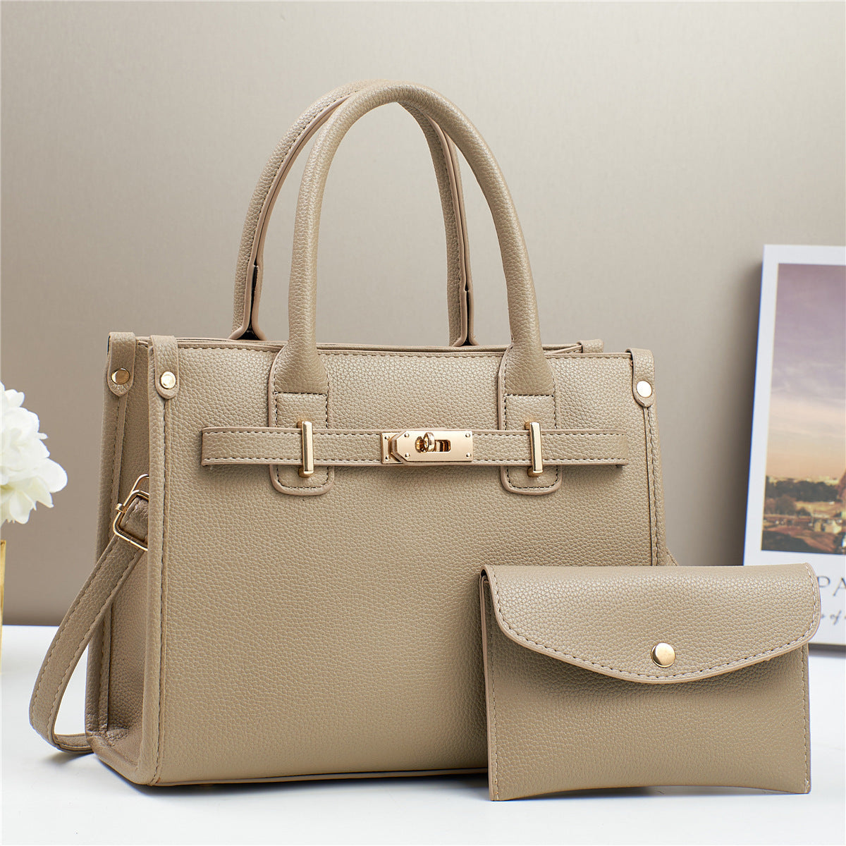 Women's Elegant Grandma Large Capacity Soft Leather Women's Handbag