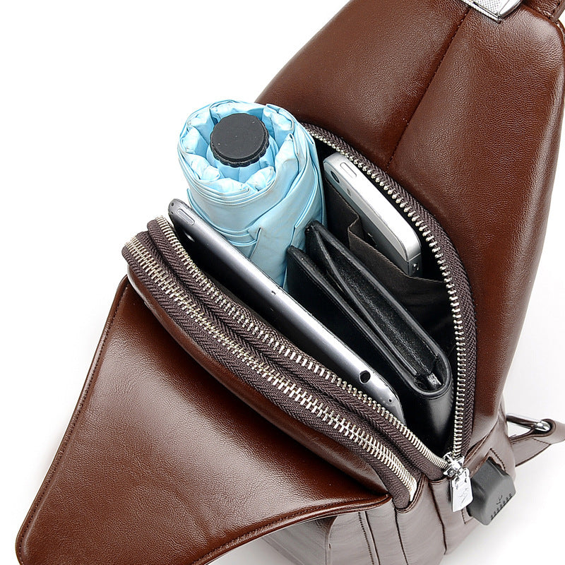 Casual New Men's Fashion Polo Kangaroo Men's Chest Bag