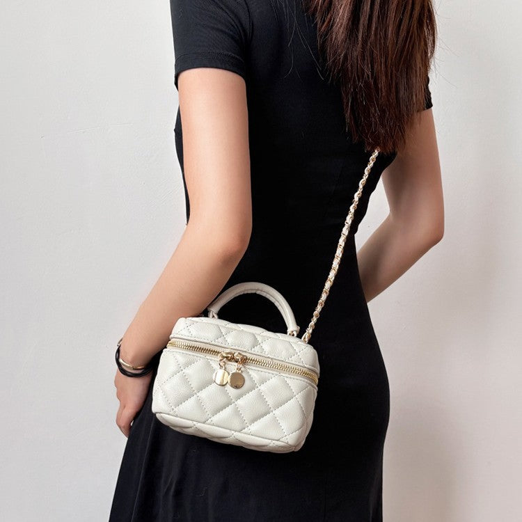 Female Classic Style High Sense Diamond Commuter Chain Women's Shoulder Bag
