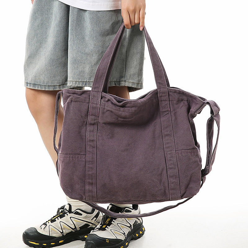 Women's Large Capacity Canvas Retro Literary Fashion Bags