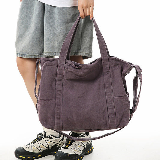 Women's Large Capacity Canvas Retro Literary Fashion Bags