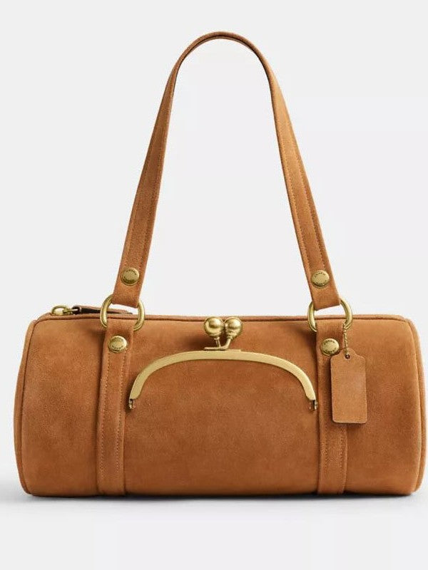 Women's Light Luxury High-grade Underarm Portable Trendy Frosted Boston Women's Shoulder Bag