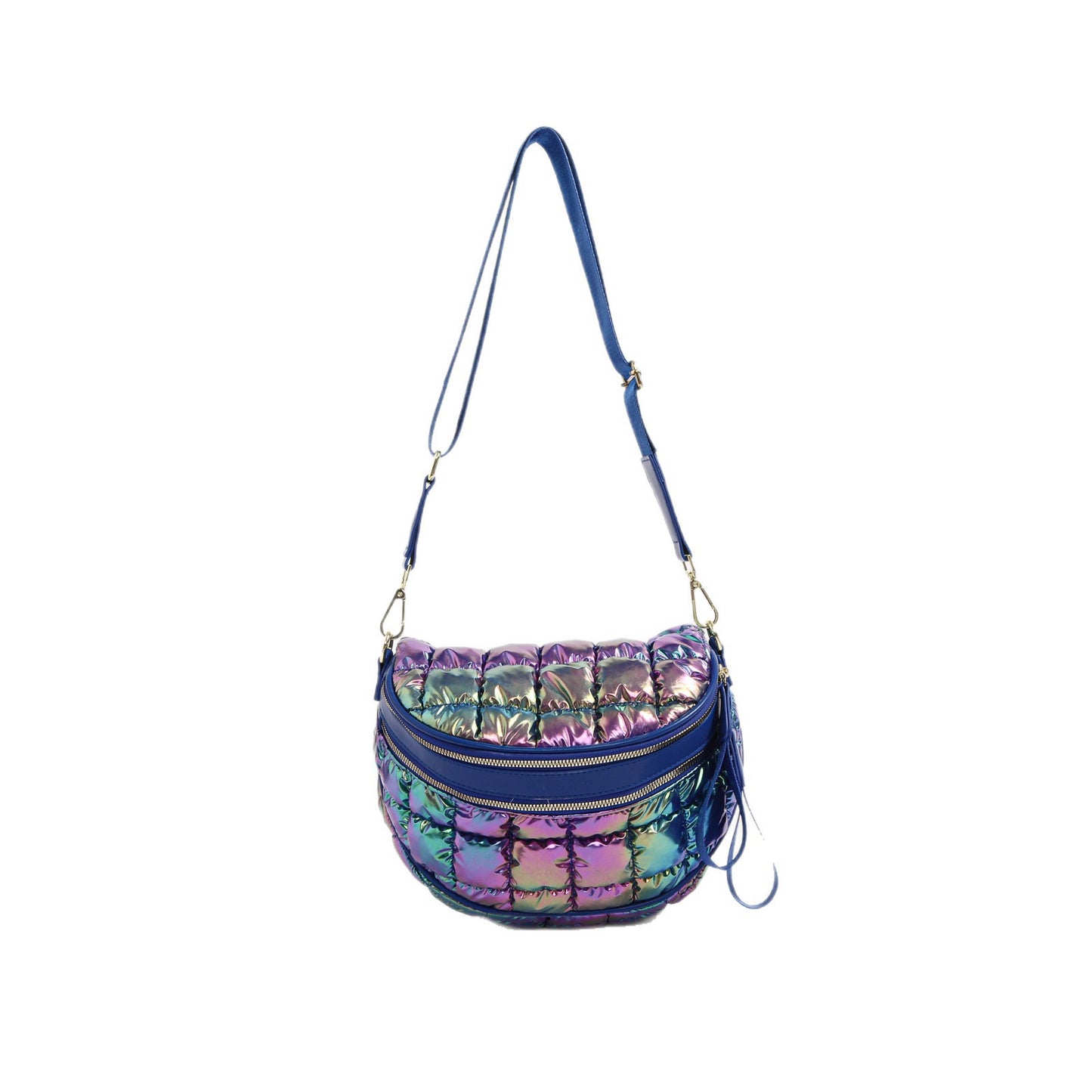 Women's Capacity Rhombus Portable Puff Cloud Double Women's Shoulder Bag