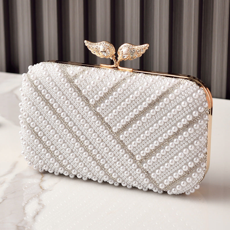 Women's Fashion Pearl Party Formal Dress Banquet Dinner Bag