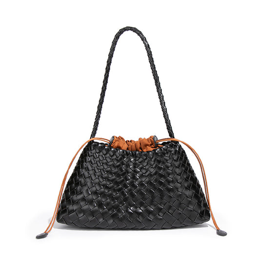 Women's Urban Simple Retro Solid Color Vegetable Basket Mother Underarm Women's Handbag