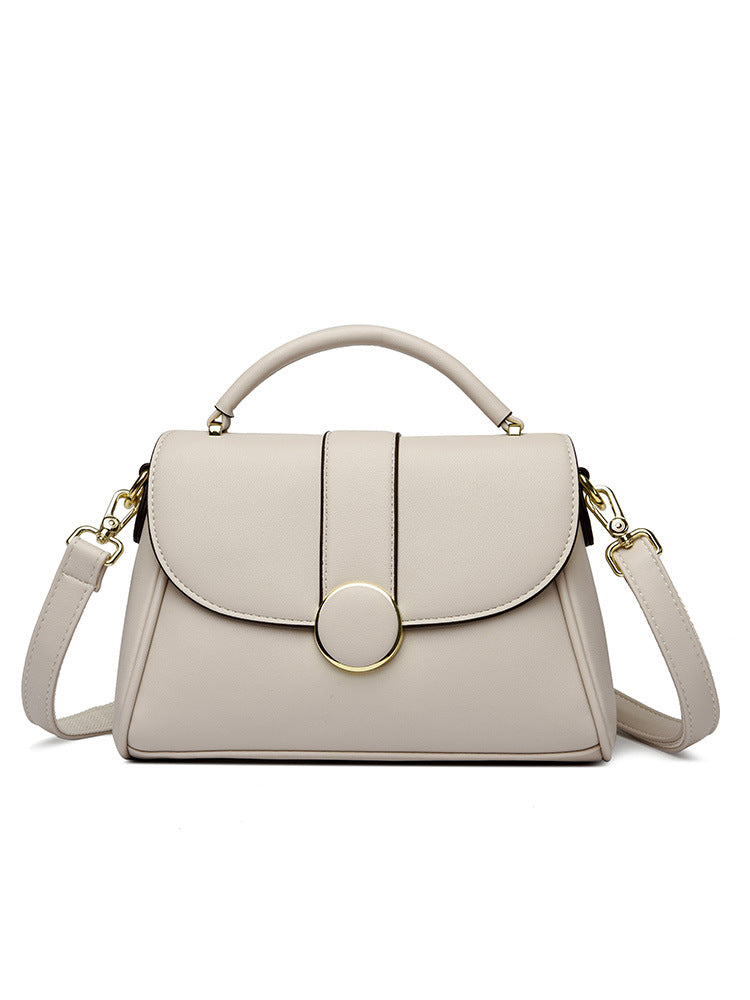 Women's Cheap Selling Magnetic Snap Box Simple Leather Bags
