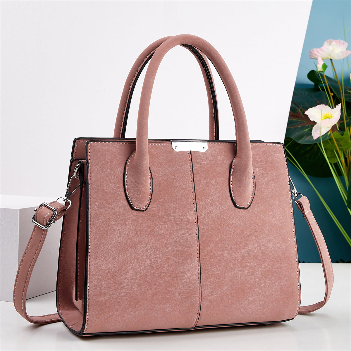 Women's High-grade Large Capacity Three-piece Retro Women's Handbag