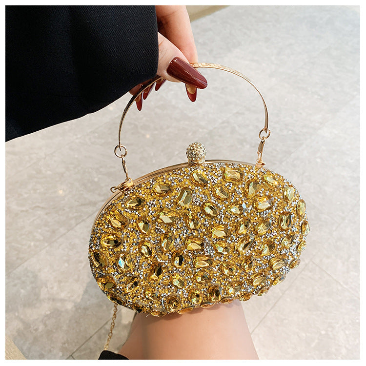 Women's Diamond Fashion Banquet Dress Full Dinner Bag