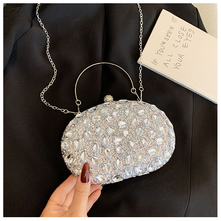 Women's Diamond Fashion Banquet Dress Full Dinner Bag