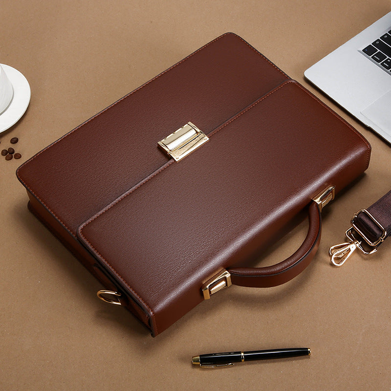 Men's Password Portable Business Portfolio Large Capacity Bags