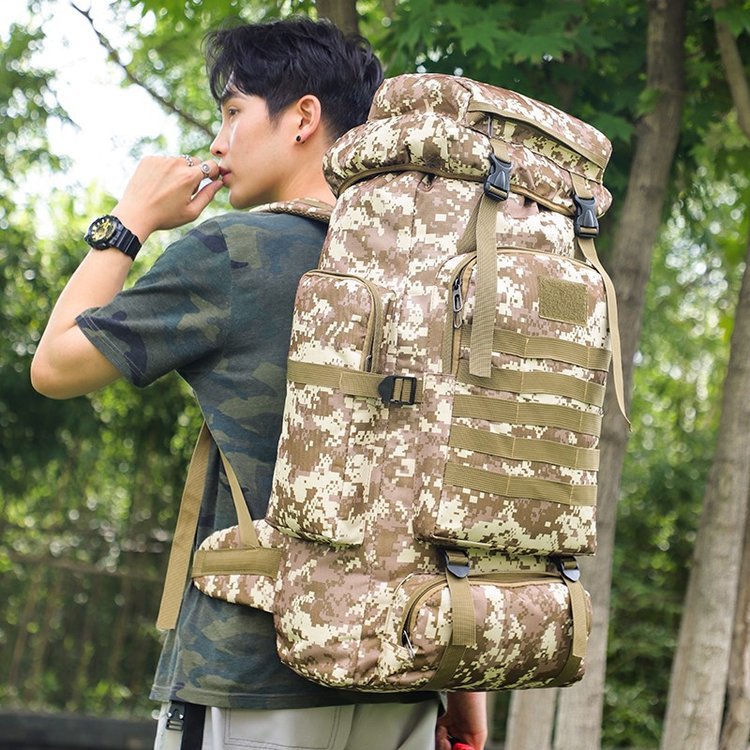 Men's Oxford Cloth Camouflage Hiking Camping Leisure Backpack