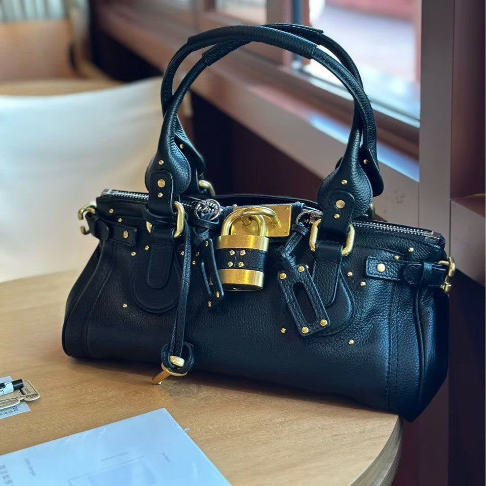 Classic Chinese Style Niche Retro Fashion Distressed Chloe Paddington Portable Women's Handbag