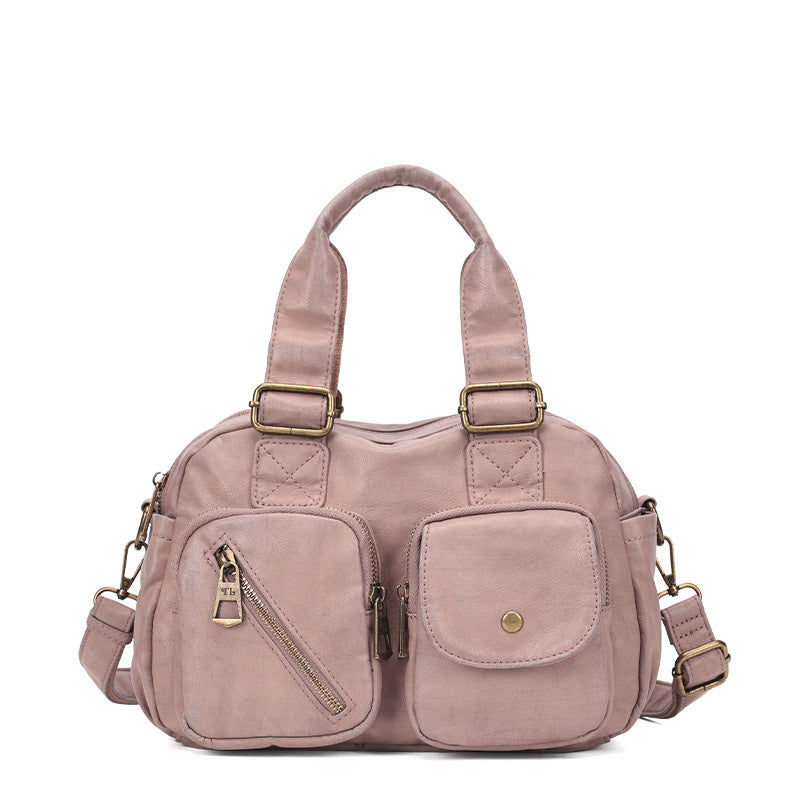 Women's Retro Simple Fashionable Large Capacity Shoulder Bags