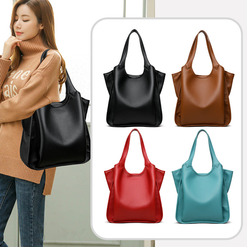 Women's Layer Cowhide Leather Fashion Large Capacity Women's Messenger Bag