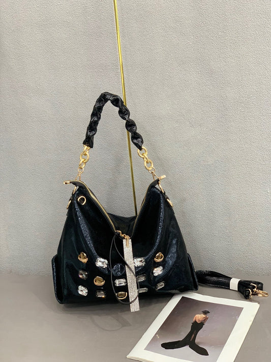 Women's Fashion Rhinestone Sequins Large Capacity Fashionable Bags