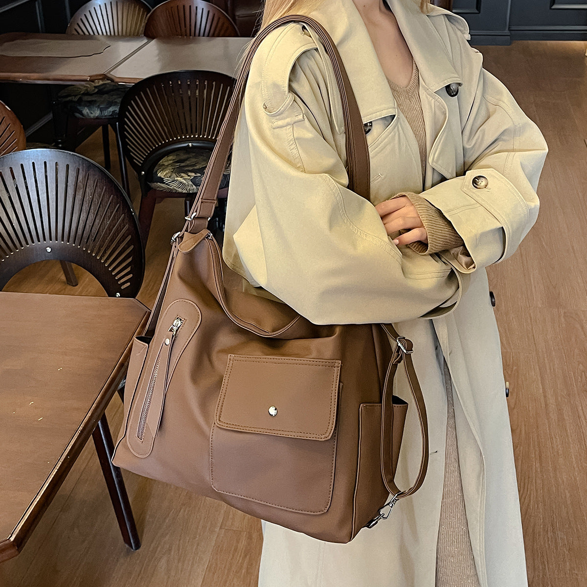 Women's Fashion Simple Business Commute For Women's Messenger Bag