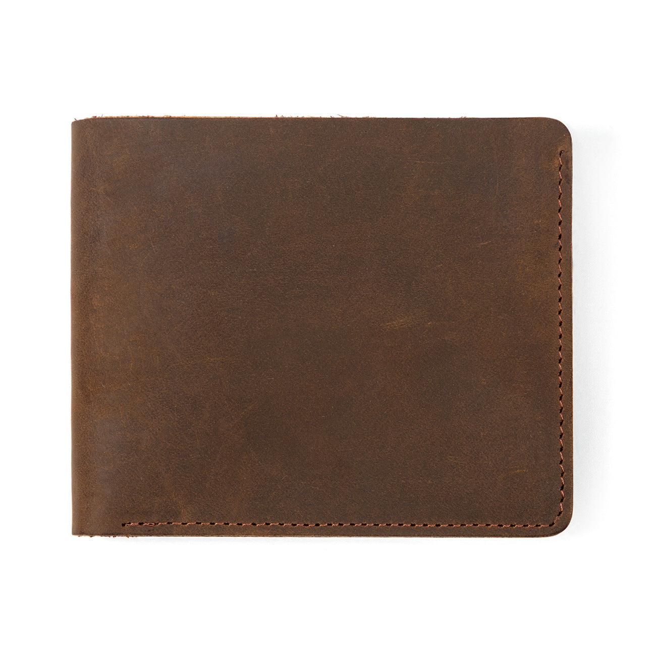 Men's Business Vintage Genuine Leather 2 Fold Bags