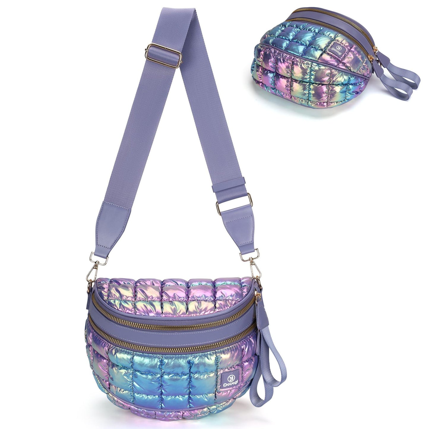 Women's Capacity Rhombus Portable Puff Cloud Double Women's Shoulder Bag