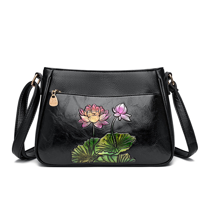 Women's Trendy Ethnic Style Retro Embossing Carved Artistic Bags