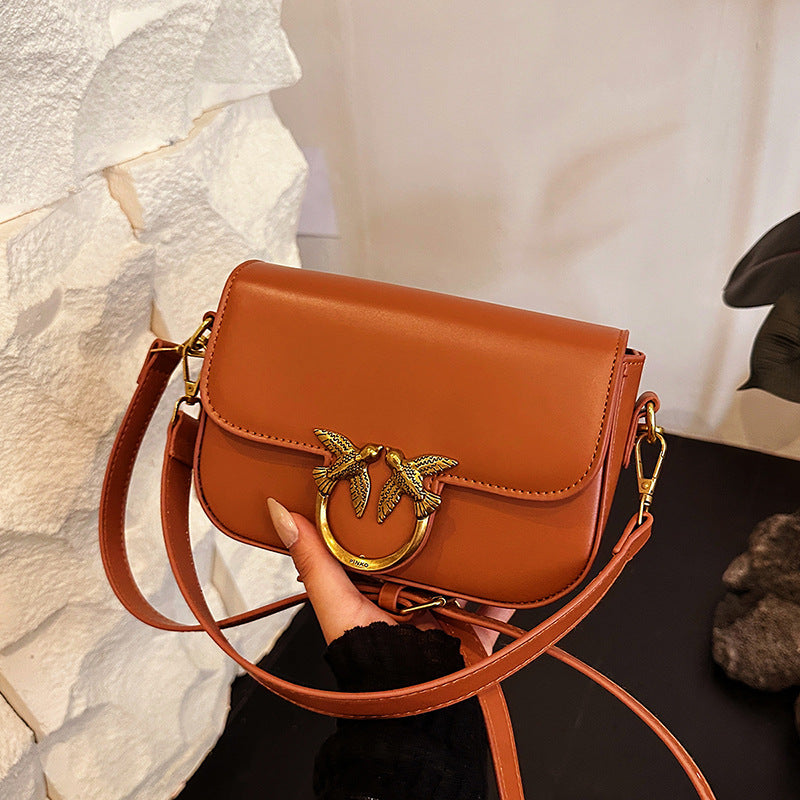 Women's Swallow Flying Bird Double Fashion Small Square Bags