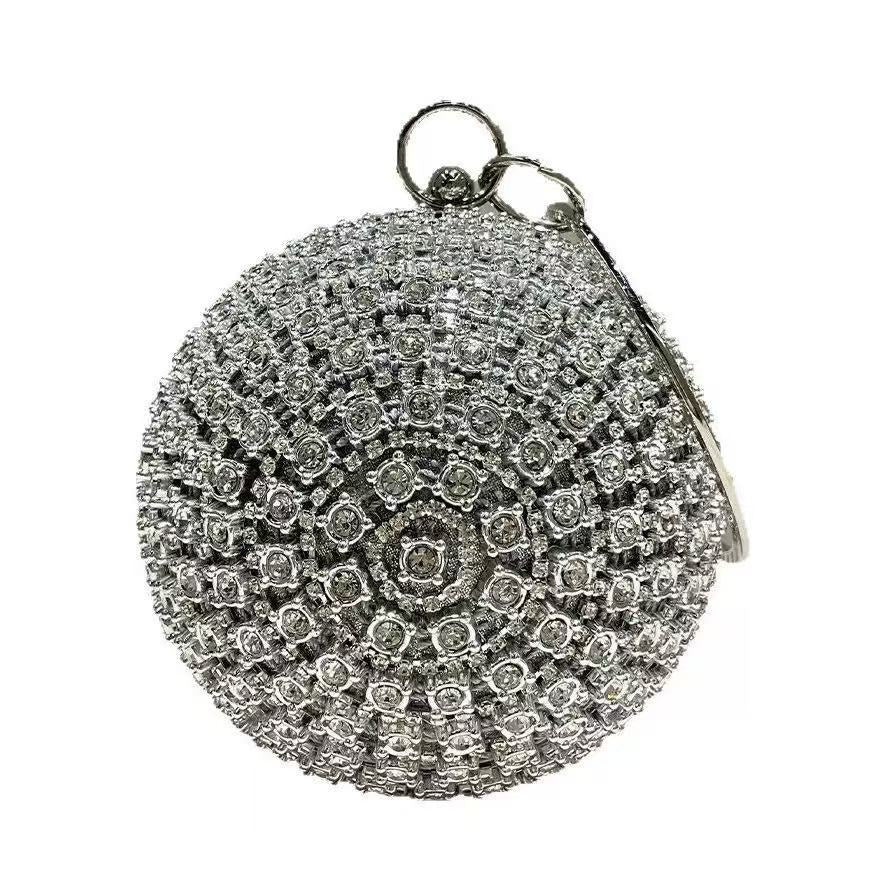 Diamond Banquet Clutch All Match Dress Fashion Creative Spherical Handbags