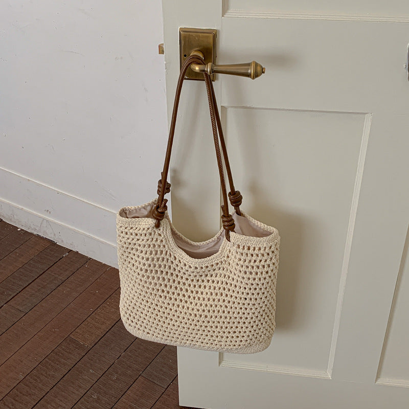 Spring Large Capacity Straw Woven Beach Tote Bag