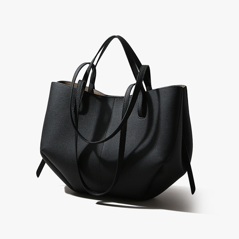 Women's Leather High-grade First Layer Cowhide Large Women's Handbag