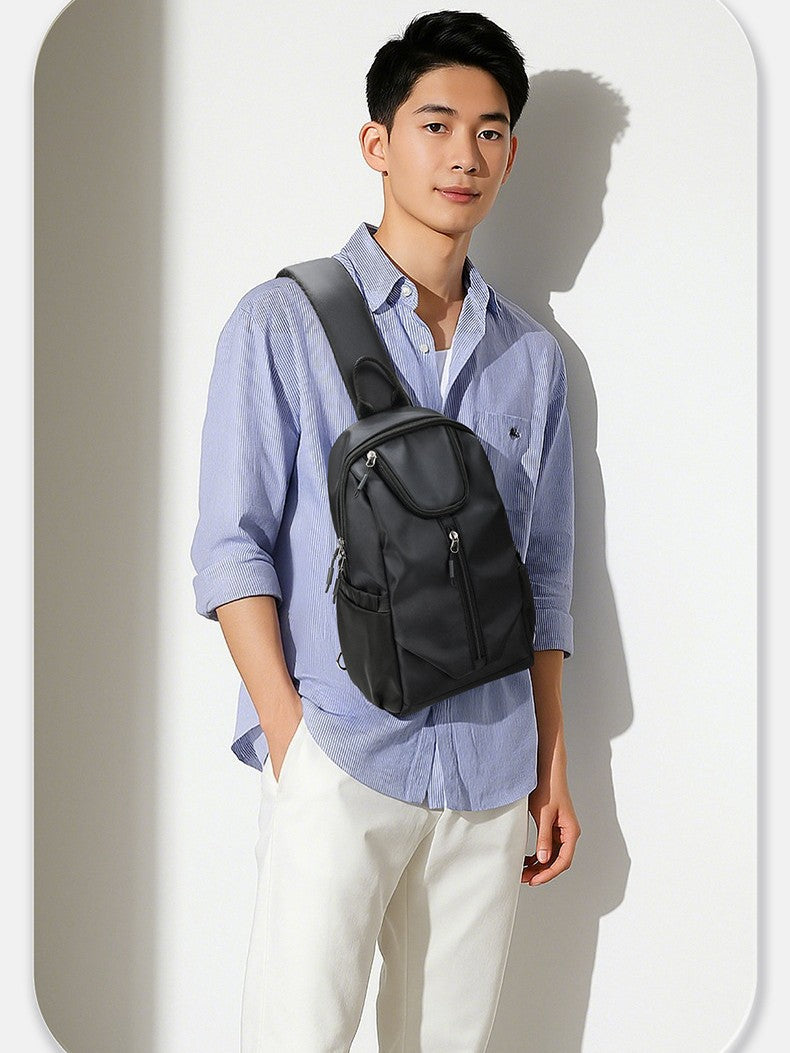 Men's One Waterproof Water Cup Kettle Cycling Men's Chest Bag
