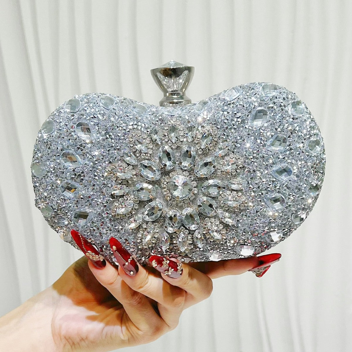 Women's Wedding Clutch Flower Portable With Cheongsam Dinner Bag
