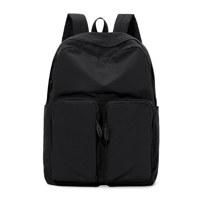 Women's Lightweight Large Capacity Storage Pleated Washed Leisure Backpack