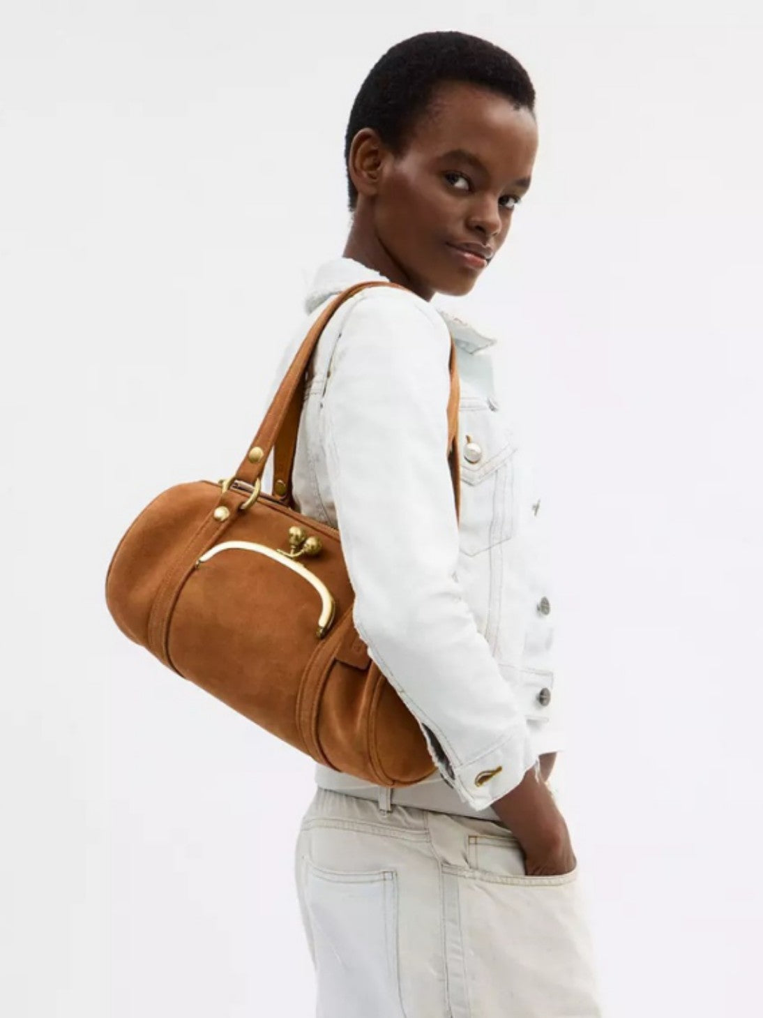 Women's Light Luxury High-grade Underarm Portable Trendy Frosted Boston Women's Shoulder Bag